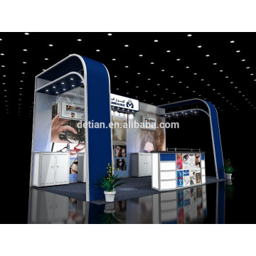 3X6 cabine de exposição simples personalizado ou 10x20 pés de design de cabine portátil para o sistema de exposição de feiras comerciais